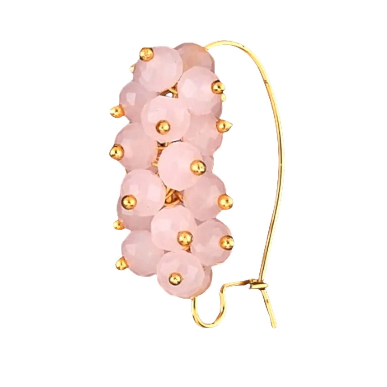 Indian Marathi Pearl Nose Rings for Women - Indian Jewelry Nose Ring Clip-On Marathi Bridal Nathani Faux Pearl Golden Tone Bollywood Style Nath Non-Piercing Jewelry for Women Gift For Her